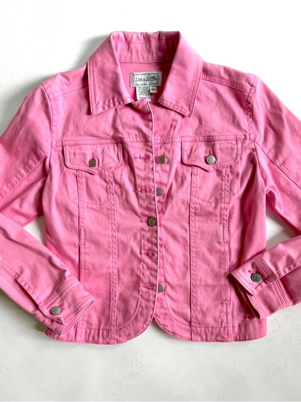 Bright Pink Denim Jacket